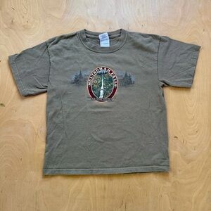 Kids Graphic Tee - Forest Green